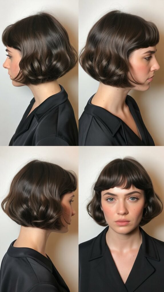 Graduated Bob with Arched Bangs