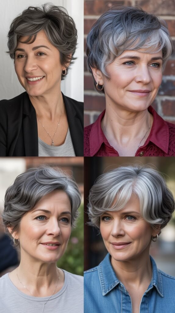 29. The Pixie with Natural Gray Ombre