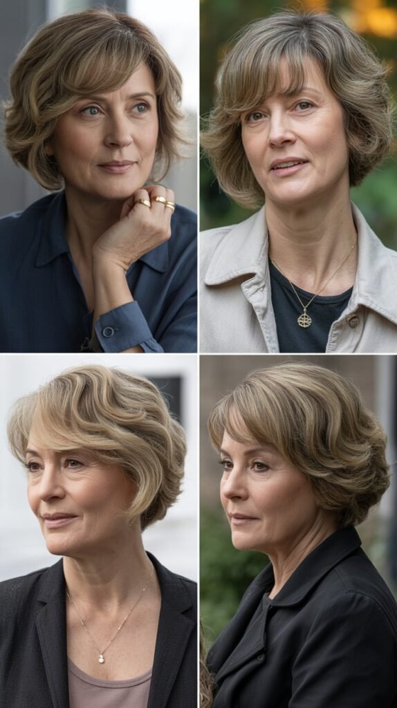 Side-Swept Curtain Bangs