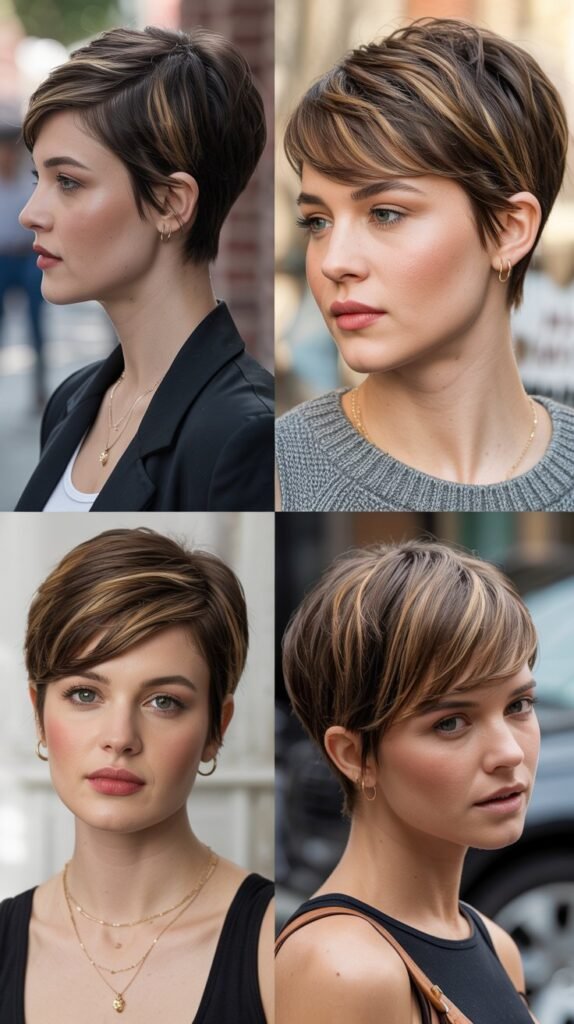 19. Pixie with Subtle Highlights