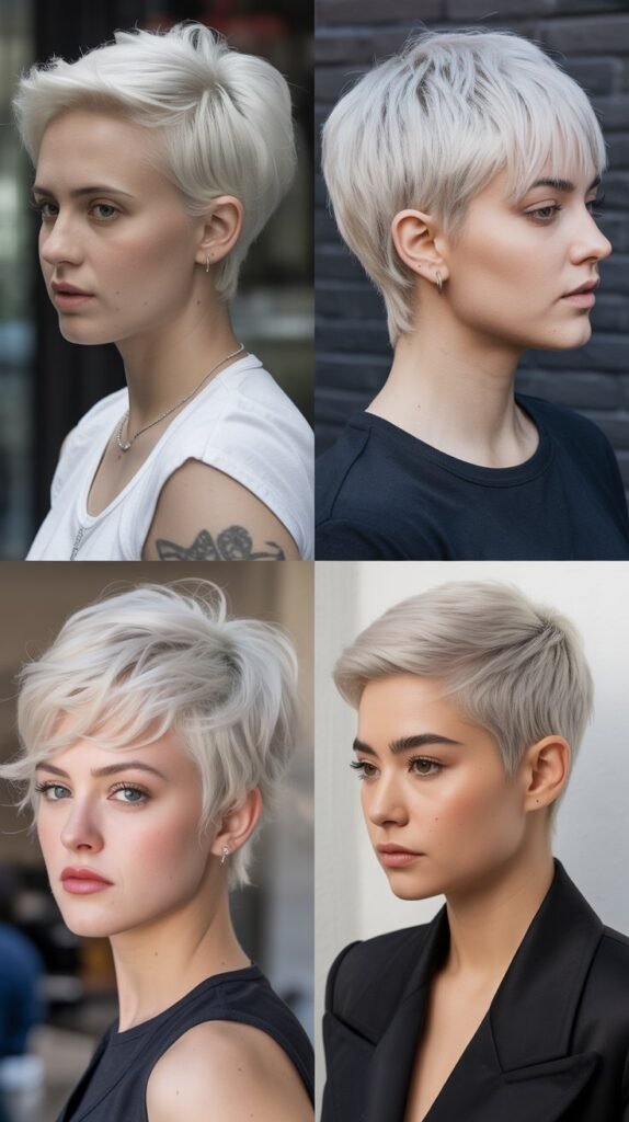 19. Platinum Pixie Cut