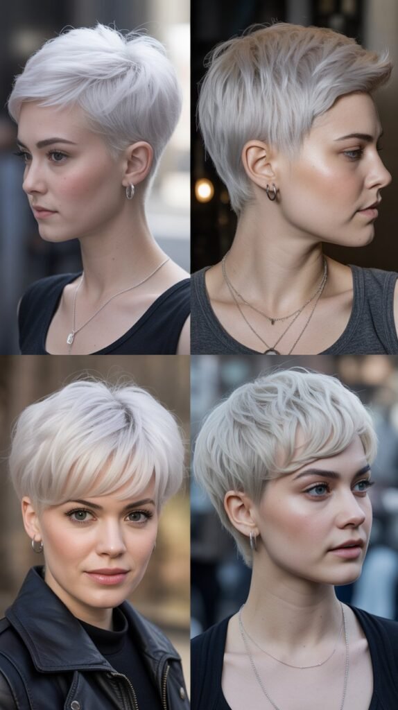 8. Platinum Blonde Pixie