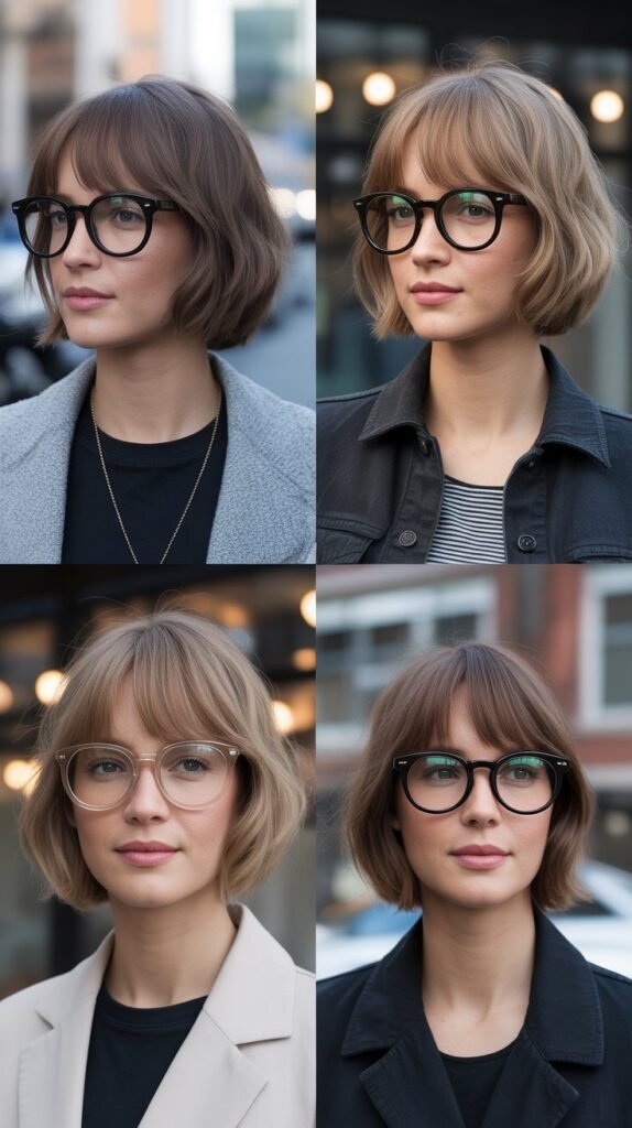 Side Fringe with Medium Textured Bob