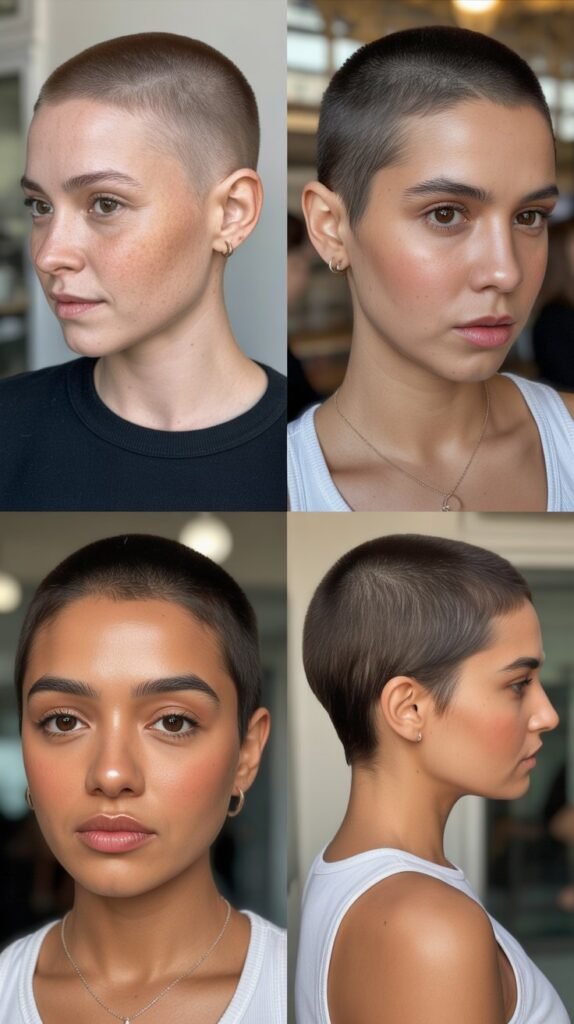 1. The Ultra-Short Buzz Cut Pixie