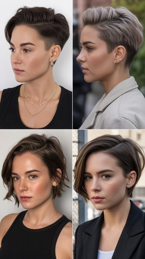 3. Undercut Pixie with Long Top