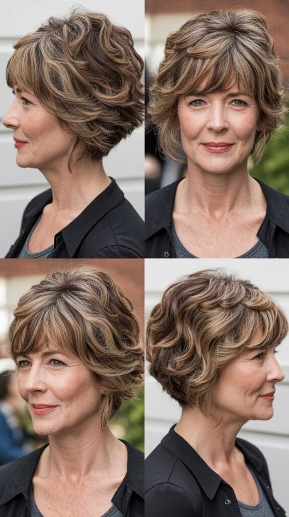 Choppy Layered Bob with Piecey Bangs