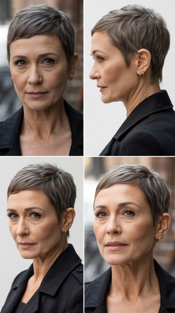 Cropped Pixie with Baby Bangs