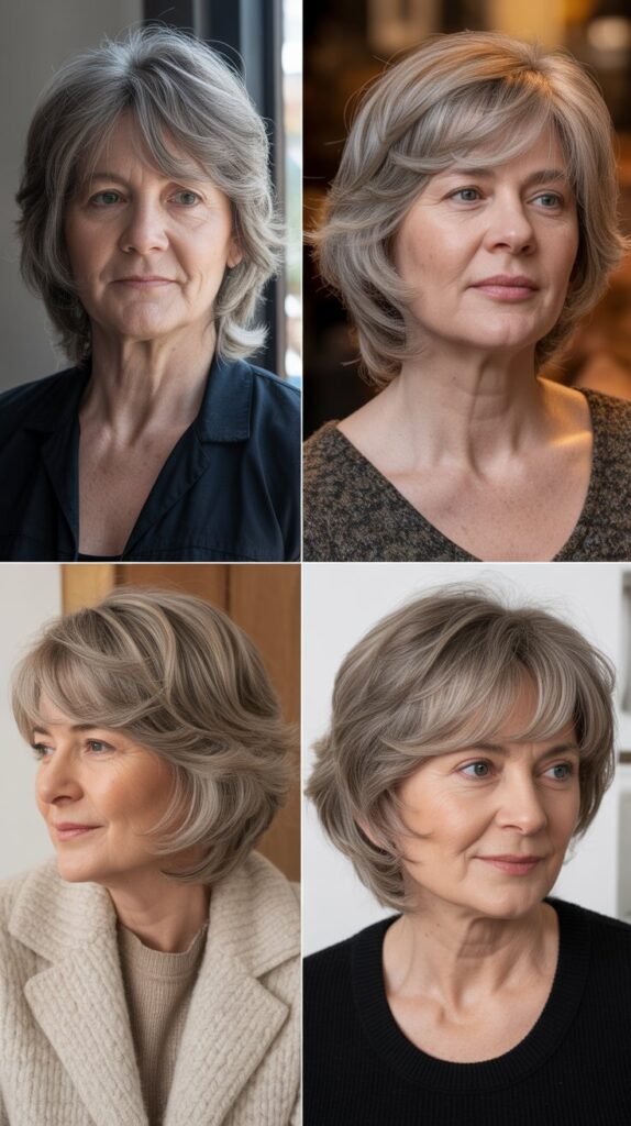 10. The Wispy Bangs with Face-Framing Layers