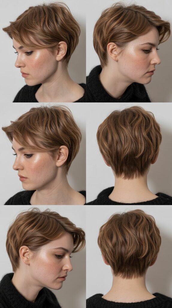 28. Choppy Pixie With Graduated Back