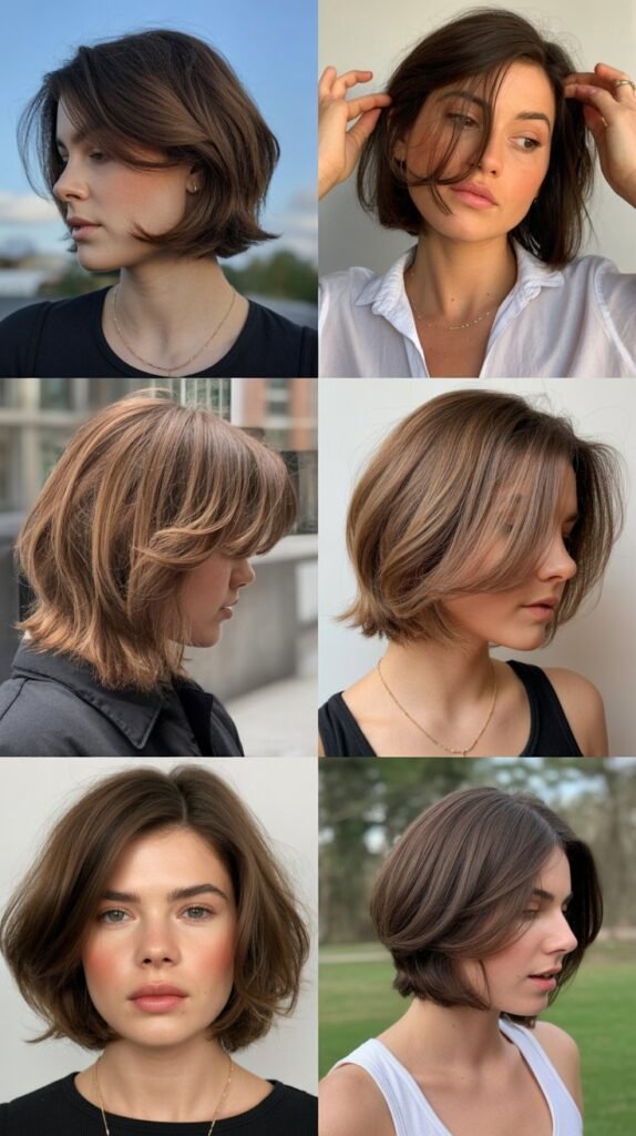  Layered Chin-Length Bob with Movement