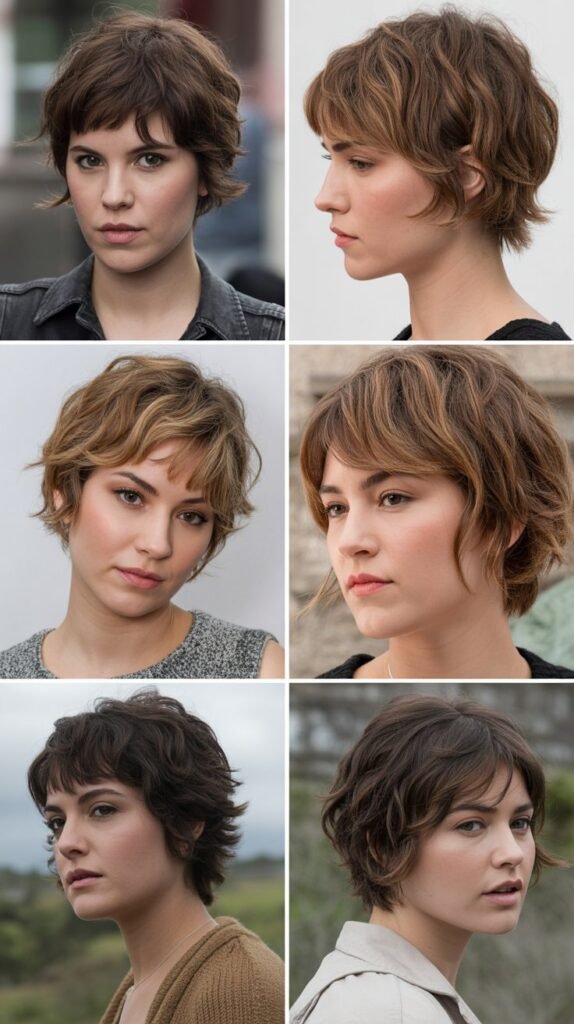 8. Shaggy Pixie With Piecey Bangs