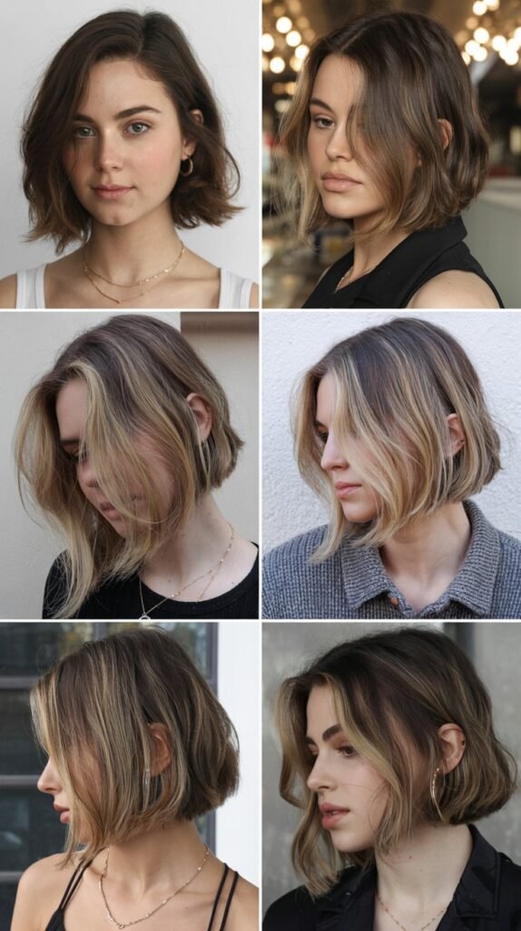  Chin-Length Bob with Balayage