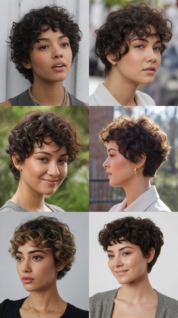8. Curly Pixie Cut