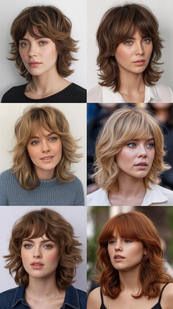 Layered Shag With Feathered Wispy Bangs