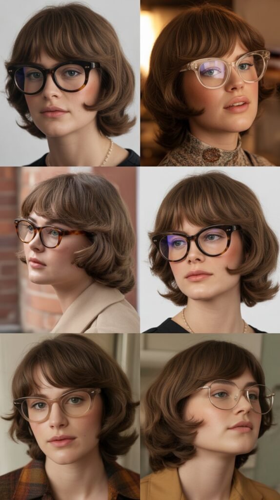  Feathered Bangs with Medium Shag