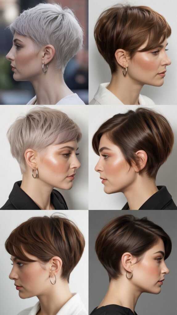 Layered Pixie with Tapered Sides