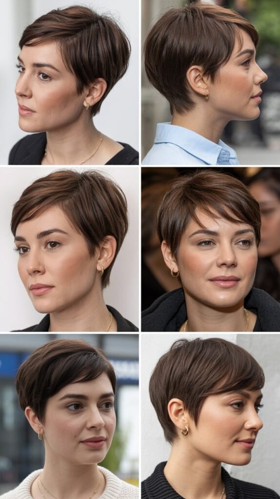 23. Pixie Cut with Face-Framing Layers