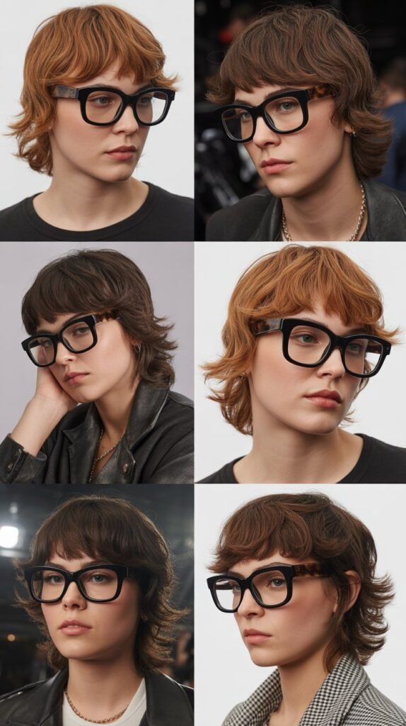 Razored Bangs with Medium Layered Waves