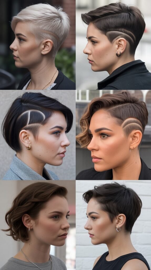 3. Undercut Pixie with Shaved Sides