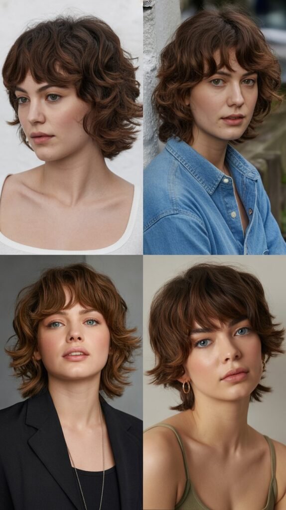  Shag with Curved Bangs