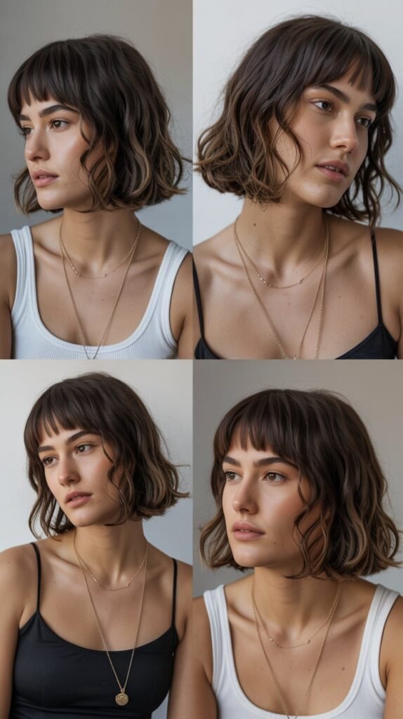 Sleek Medium Cut with Micro Fringe