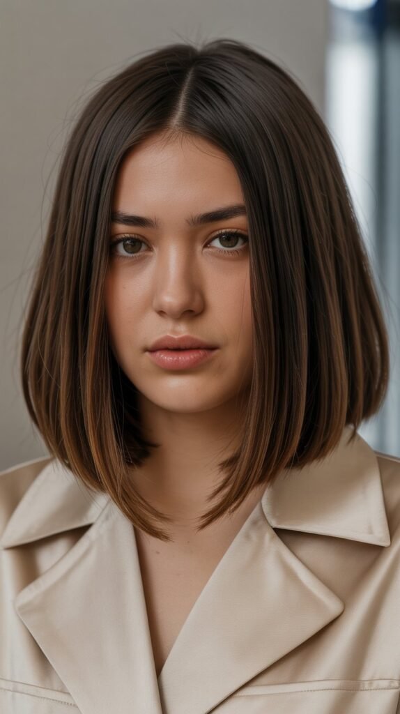  Straight Long Bob With Micro Front Layers