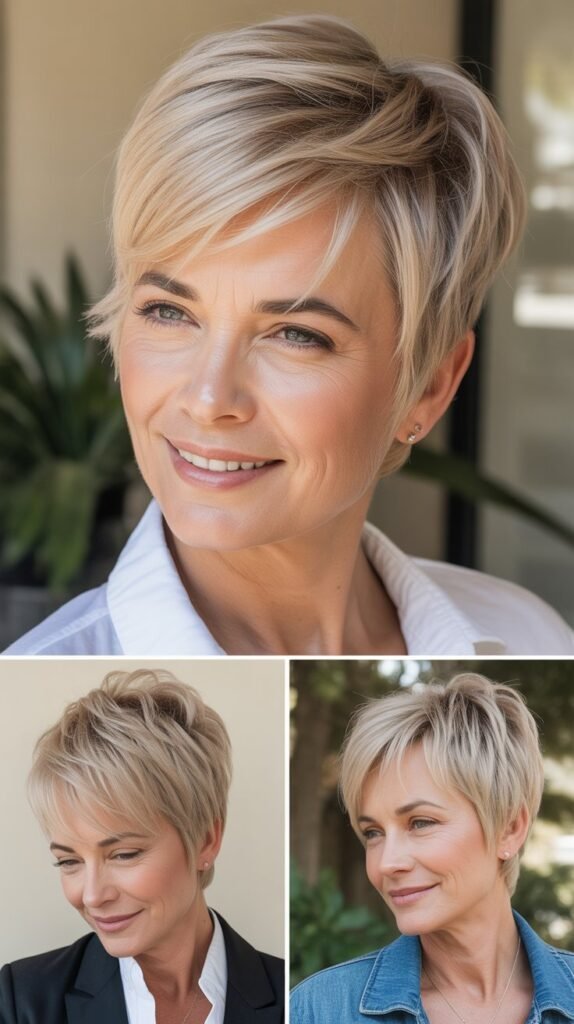 Textured Pixie with Long Layers