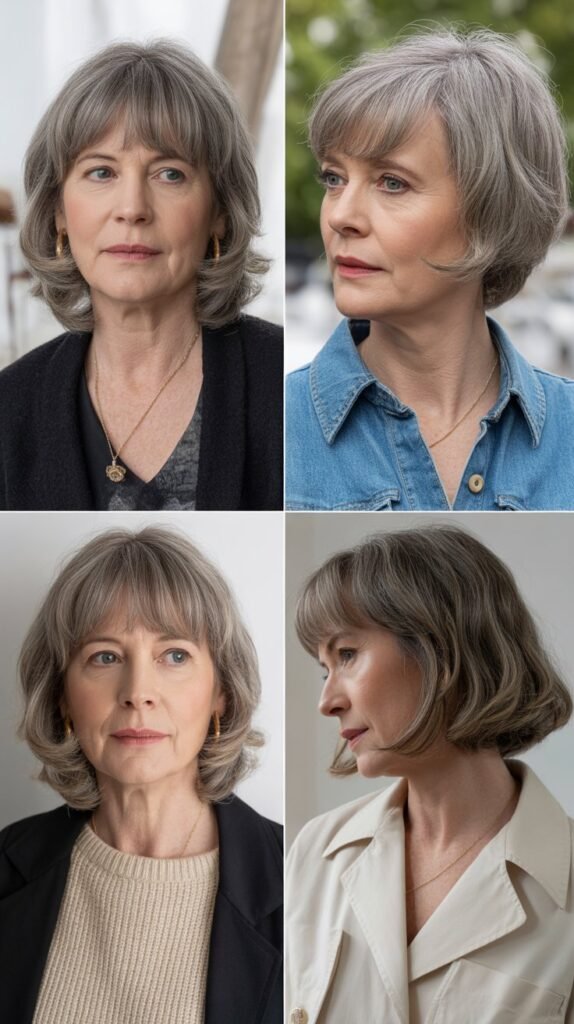 The Chin-Length Cut with Bangs