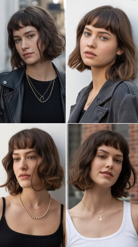 The Long Bob with Micro Bangs