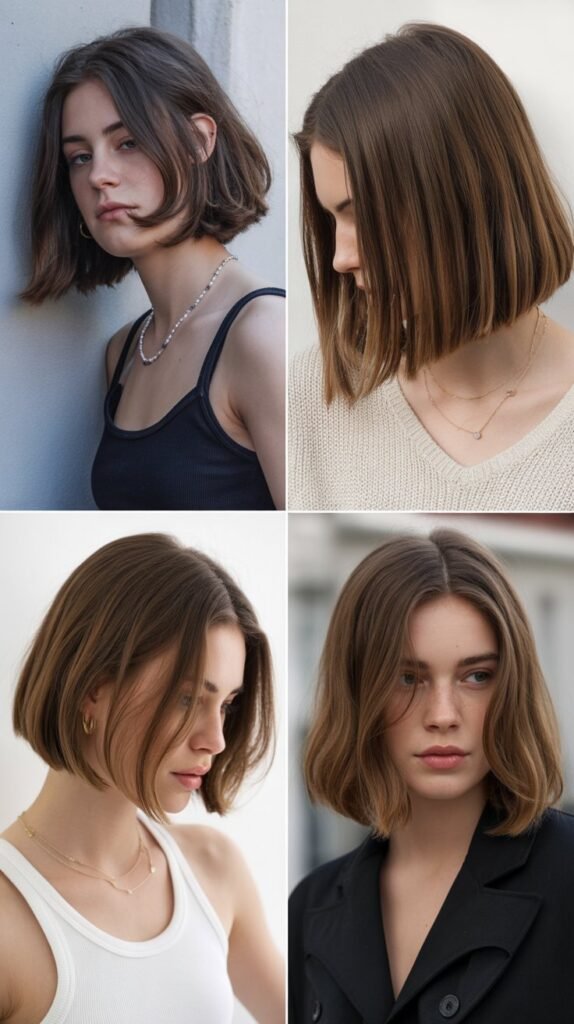 The Rounded Long Bob