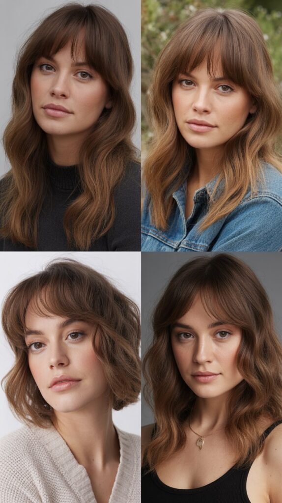 Wispy Bangs with Loose Waves