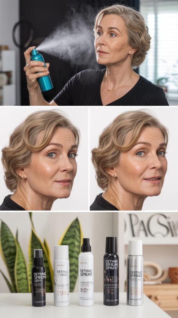 Use Makeup Setting Spray to Prevent Creasing
