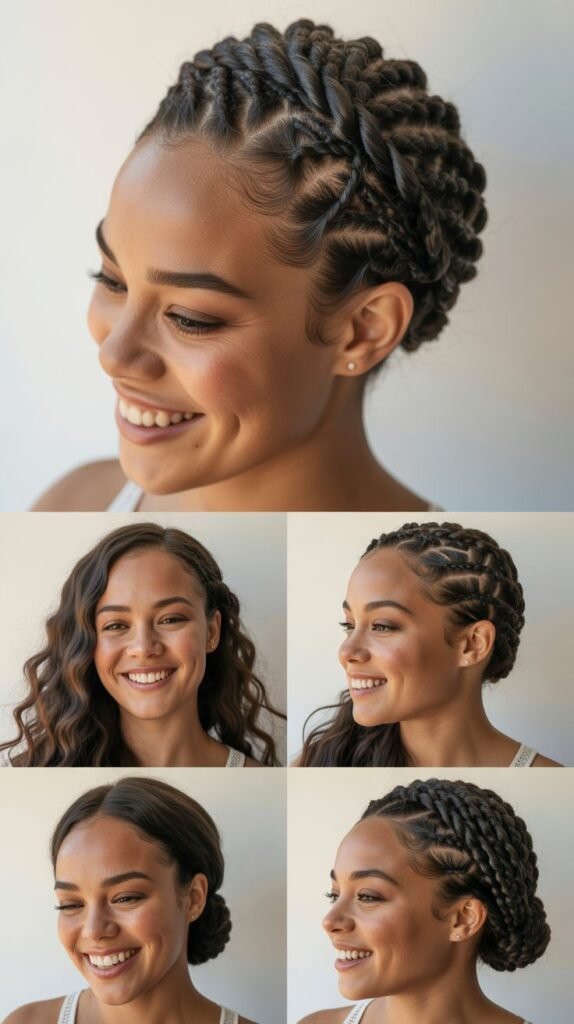 Twisted Crown Updo