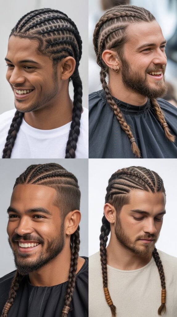 . Spiral Cornrow Design