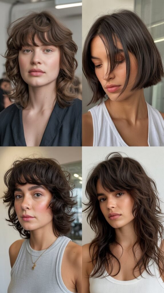  Wispy Fringe With Razored Graduated Layers