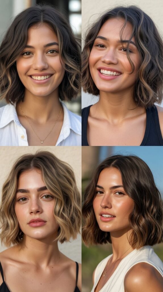 The Blunt Lob With Beach Waves