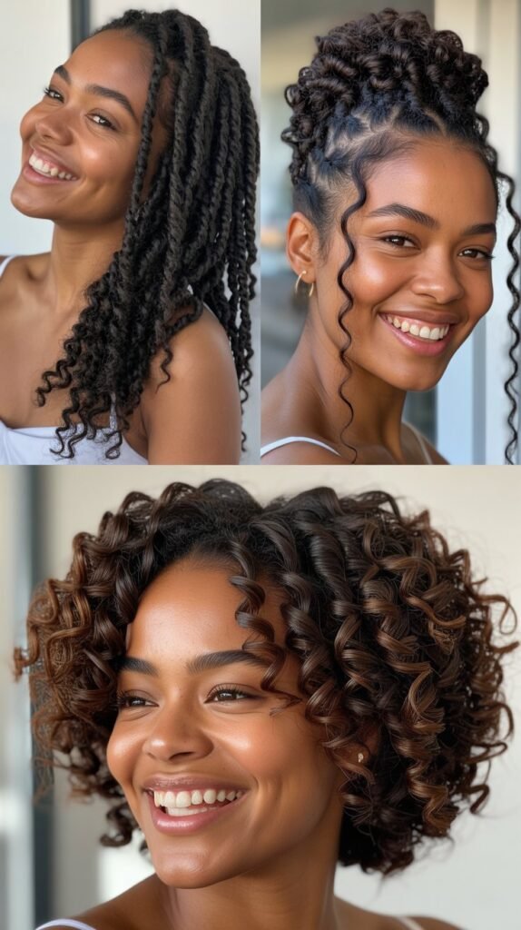 Dark Chocolate Brown Twist Out