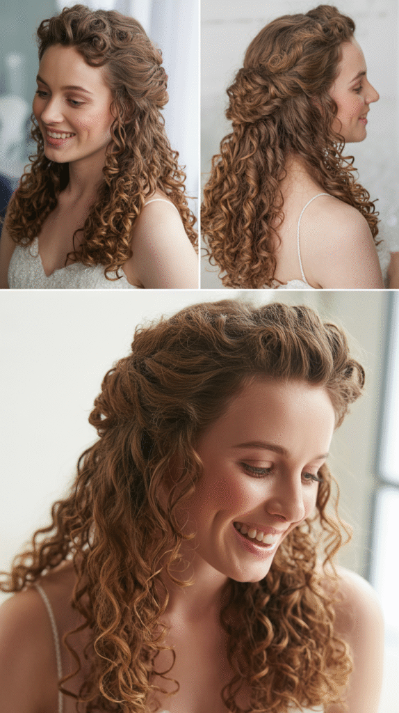 Double Dutch Braids into Curly Ponytail