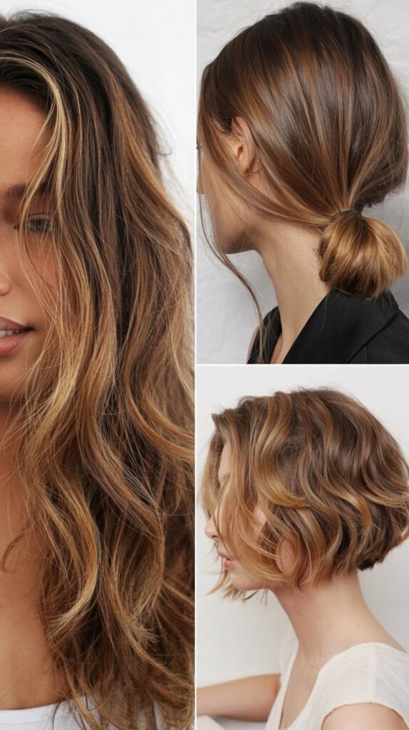 Caramel Highlights for Damaged Hair