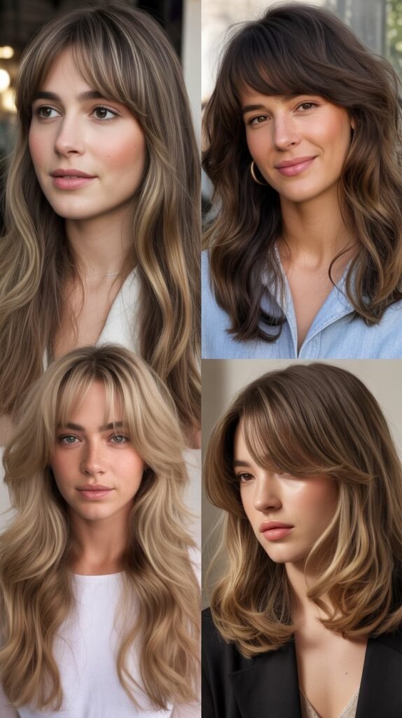 Wispy Bangs for Long Faces: Creating Horizontal Balance