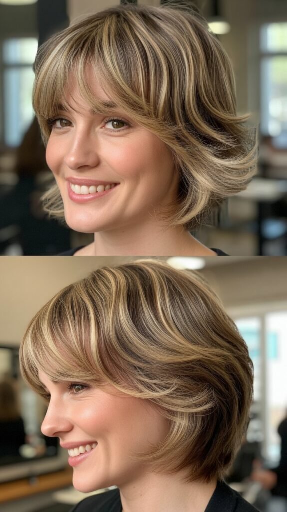 Wispy Bangs With Tapered Layers