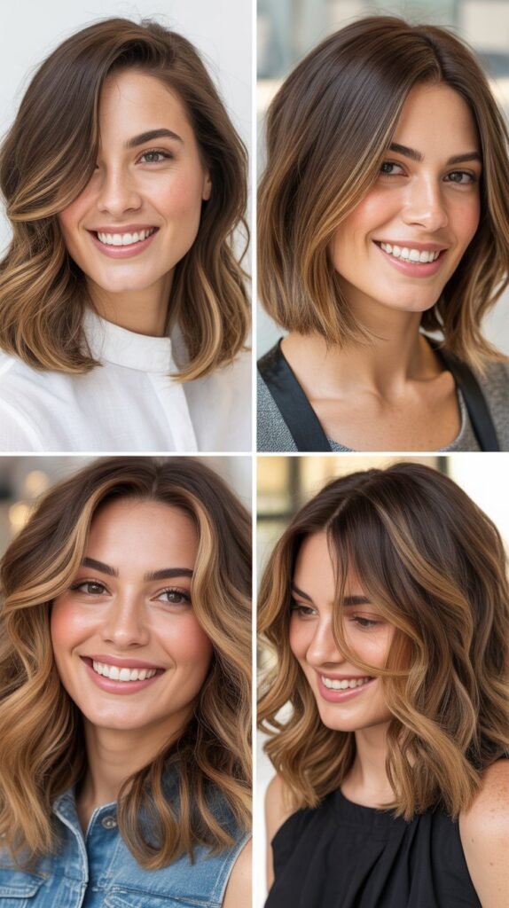 Caramel Highlights for Cool Skin Tones
