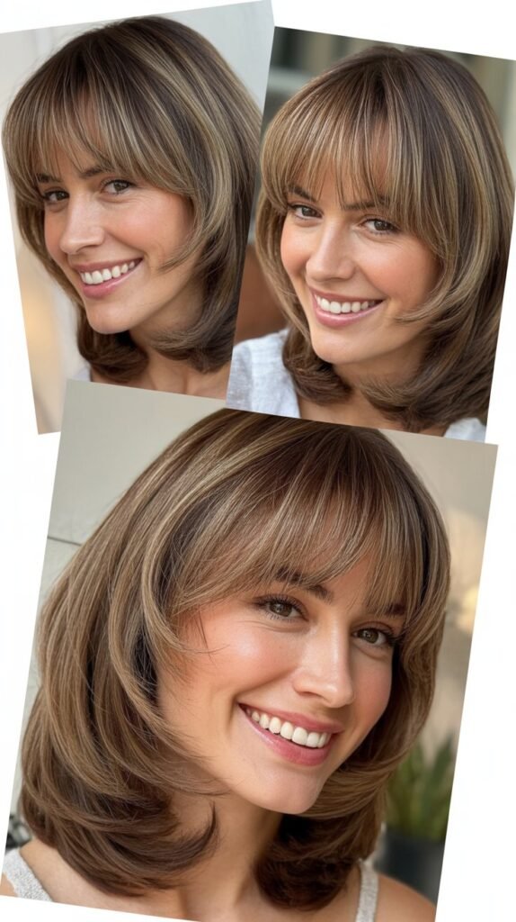 Wispy Bangs With Soft A-Line Layers