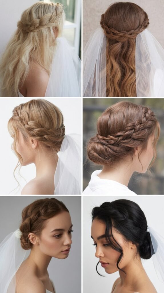  Crown Twist with Veil Underneath