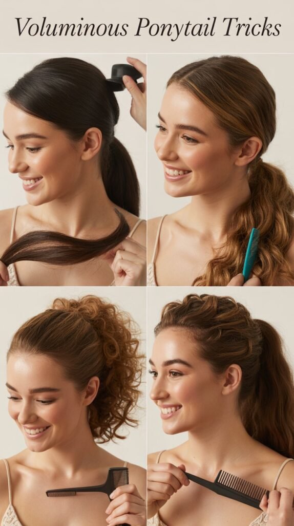 Voluminous Ponytail Tricks