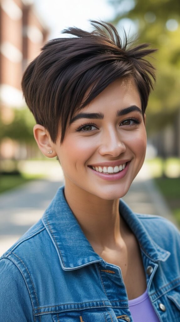  Pixie with Deep Side Part