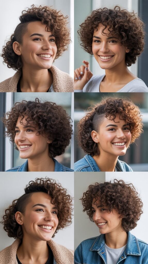 The Asymmetrical Curly Cut