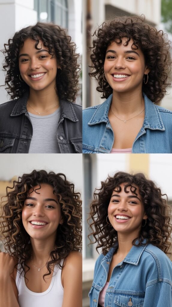 Short Curly Cuts for Different Curl Types