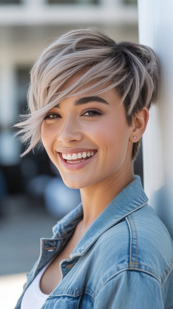 Asymmetrical Pixie Cut