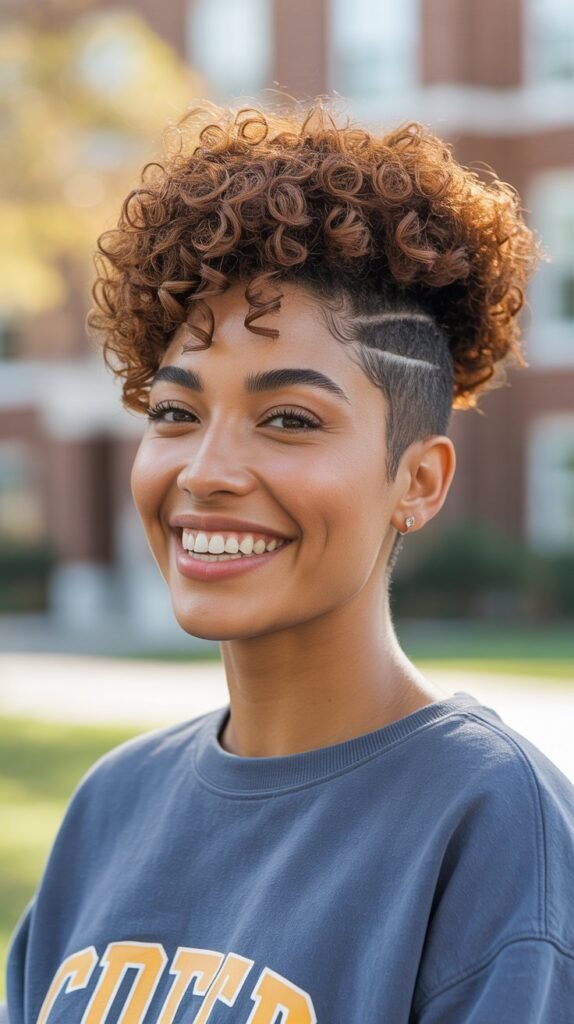 The Tapered Curly Afro